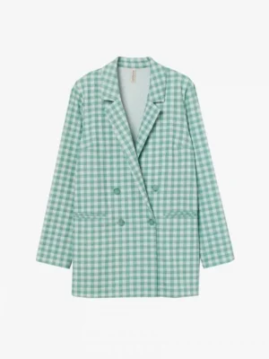 Linen Check Blazer